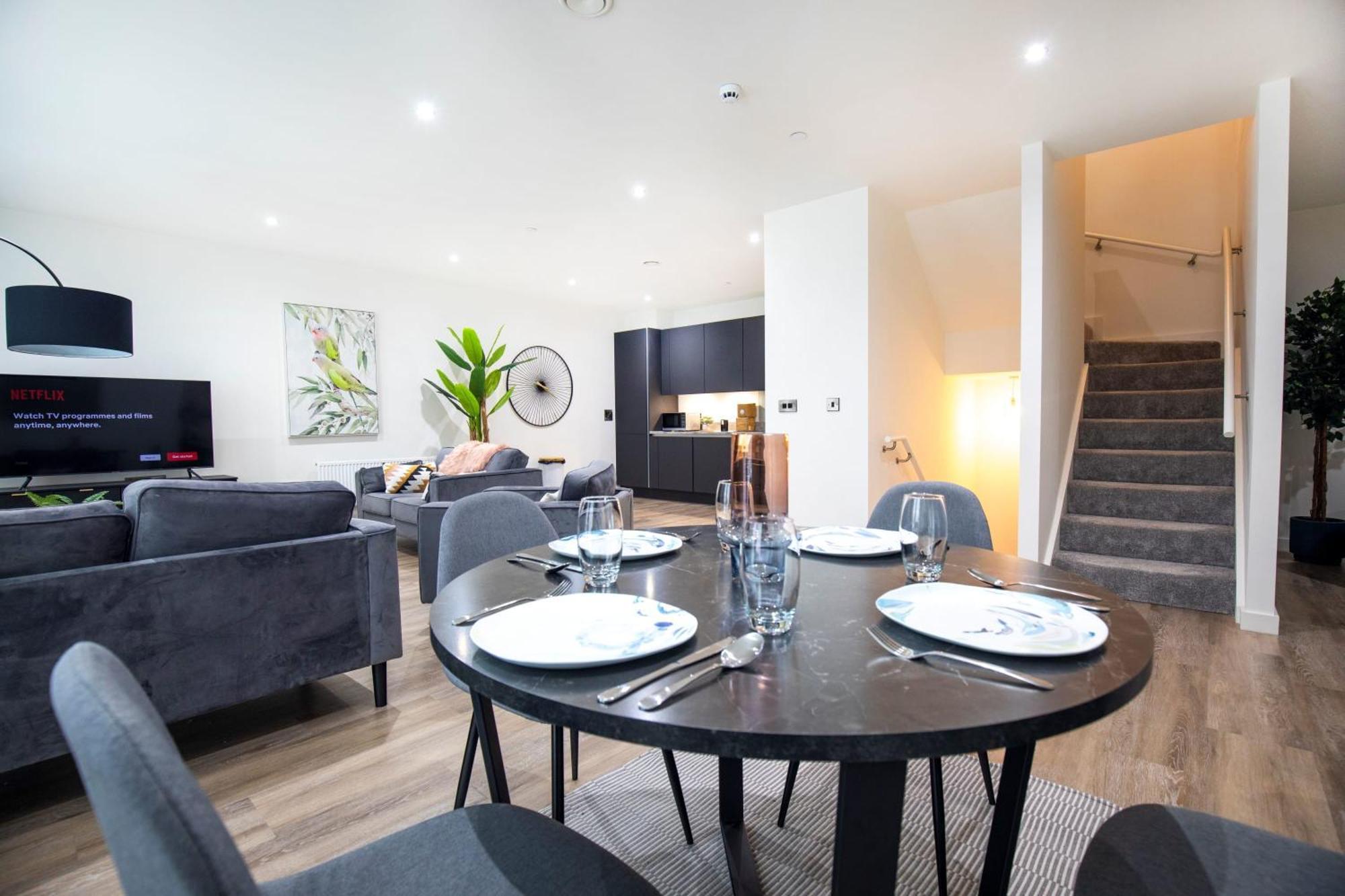 曼彻斯特Luxury Free Parking Townhouse别墅 外观 照片