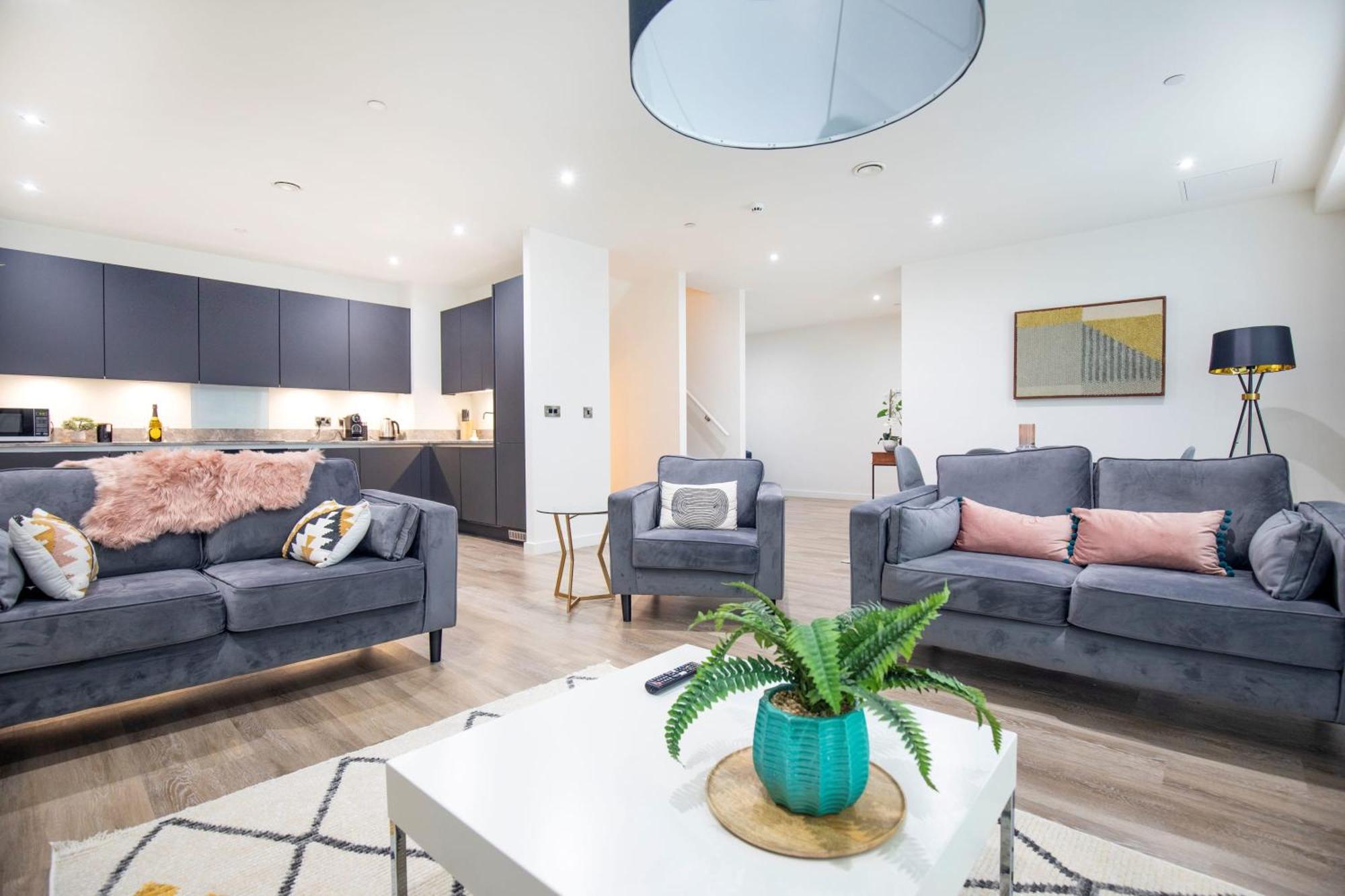 曼彻斯特Luxury Free Parking Townhouse别墅 外观 照片